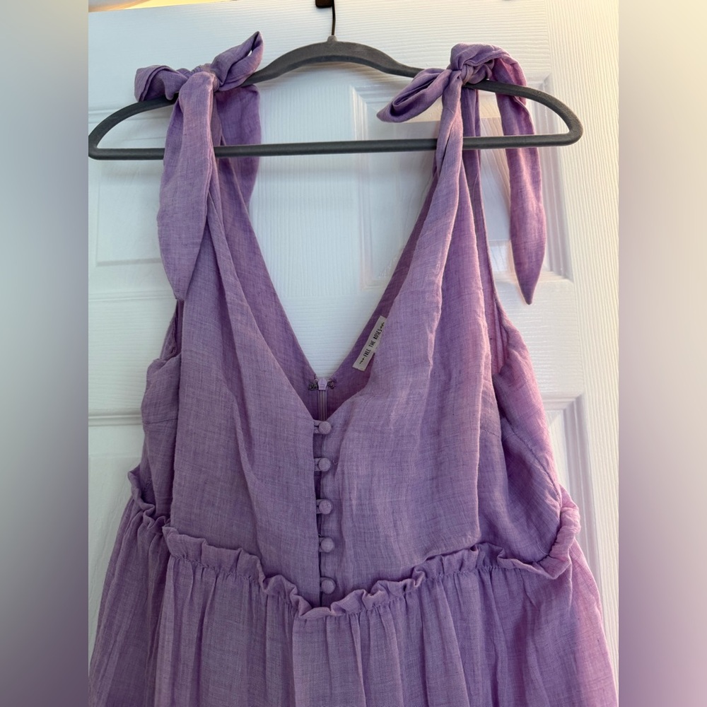 MEAVE ANTHROPOLOGY SORAYA LOOK-A-LIKE Free the Roses Lilac Maxi Dress - Picture 4 of 6